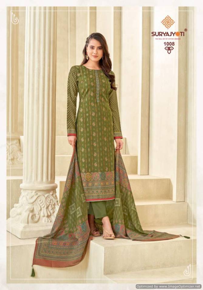 Pushpa Vol 1 By Suryajyoti Modal Silk Printed Dress Material Wholesale Shop In Surat
